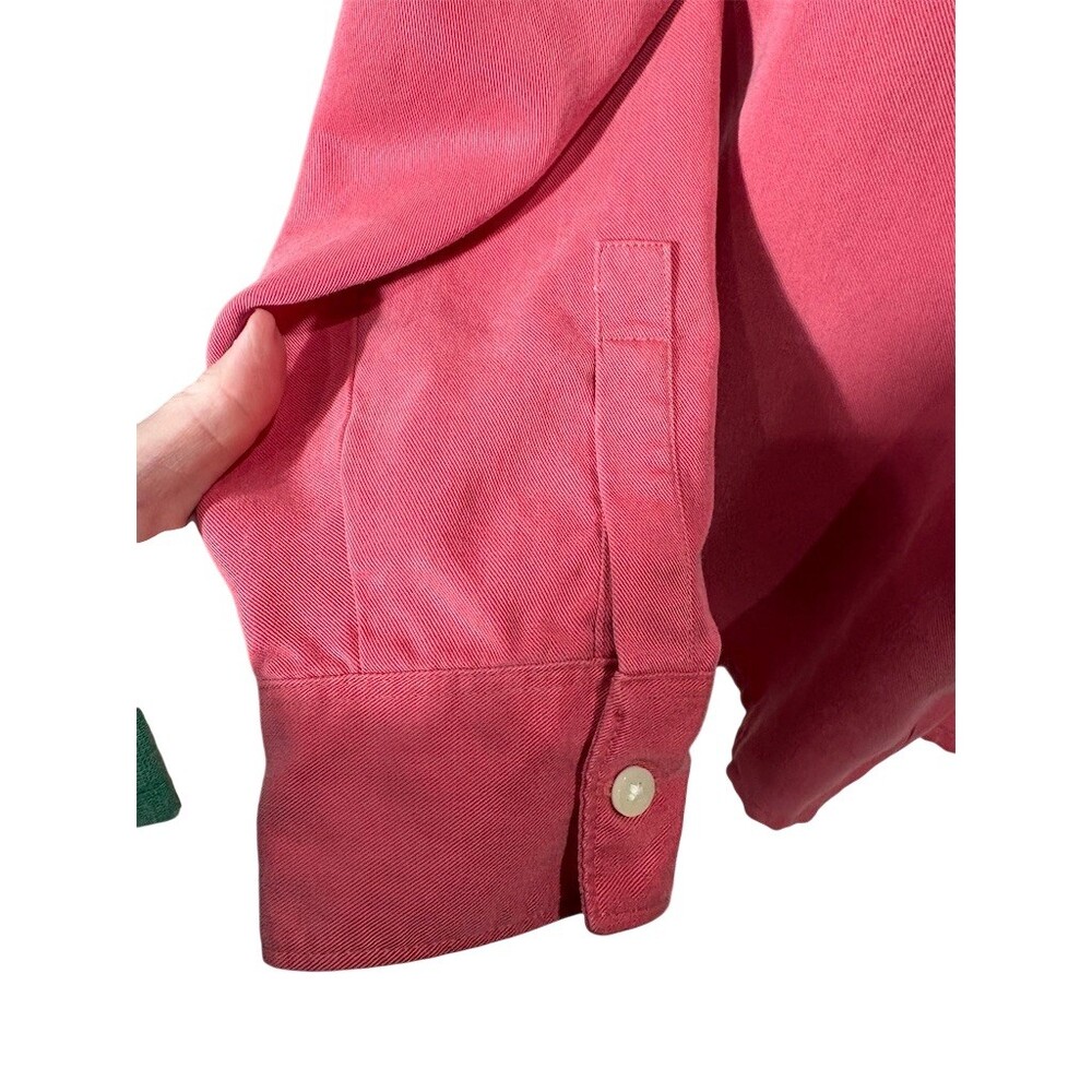 L.L.Bean Womens Button-Up Shirt Size L Mauve Pink Long Sleeve Collared - Picture 4 of 10